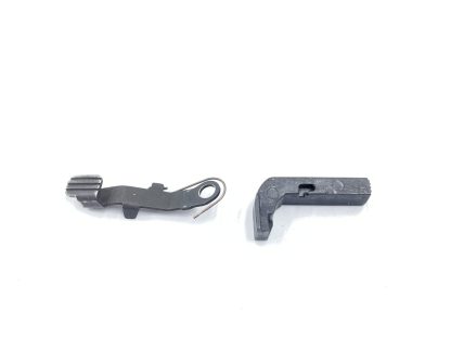 Glock Model 22, 40 cal. pistol parts, trigger, pins, spring, slide stop lever, mag. catch, and barrel stop - Image 3