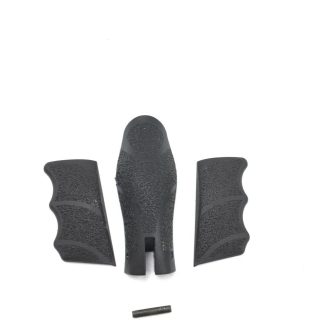 H&K VP40 40S&W, pistol parts, left and right grip panel, back strap, and pin