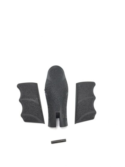 H&K VP40 40S&W, pistol parts, left and right grip panel, back strap, and pin