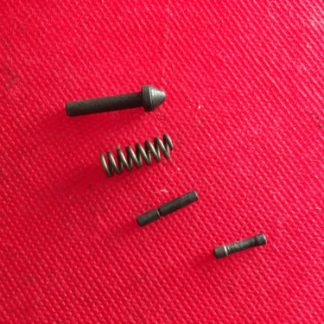 Kassnar PA-63 9x18mm pistol parts, trigger guard pin, plunger and spring, pin