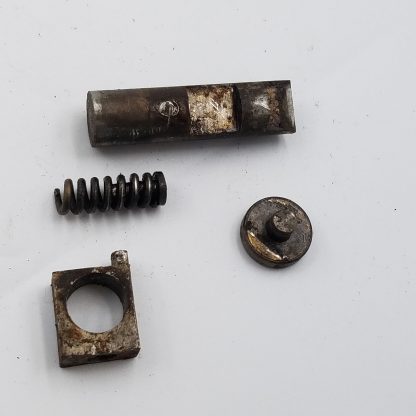 Ithaca Hammerless 12ga Shotgun Part. Locking Bolt, Bracket, Spring, & Screw - Image 2