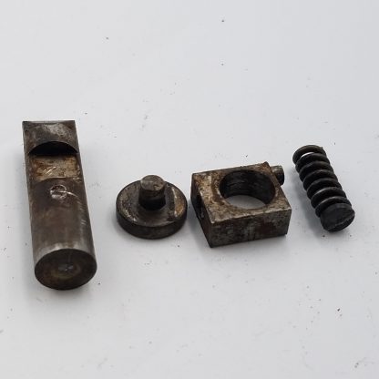 Ithaca Hammerless 12ga Shotgun Part. Locking Bolt, Bracket, Spring, & Screw - Image 6