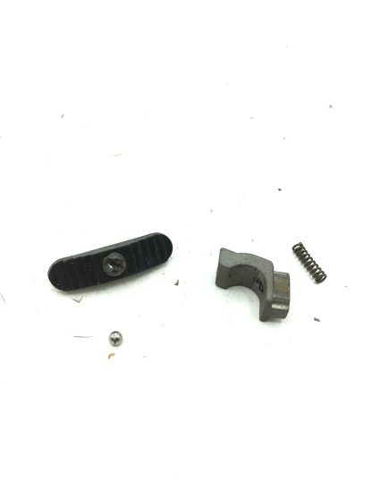 Mossberg 500A, 12ga Shotgun Part. Safety, Button, Plate, Ball, Spring & Screw