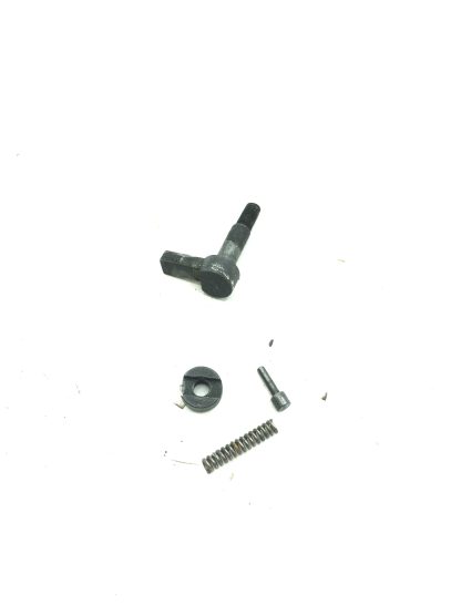 Smith & Wesson 3914 9mm pistol parts: mag catch, nut, pin, & spring