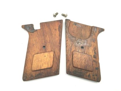 Davis p-32 32ACP Pistol Parts: Wooden Grips with Screws - Image 2