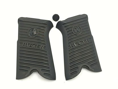 Ruger P89 9mm Pistol Parts: Black Plastic Grips with One Screw
