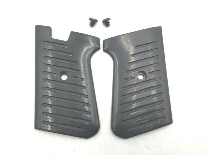 Bryco Arms 38 380ACP Pistol Parts: Black Plastic Grips with Screws