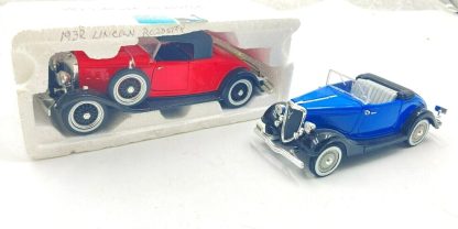 Vintage Lincoln and Ford Roadster Model Cars