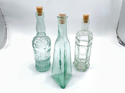 Vintage Glass Bottles, Figurine & Jar