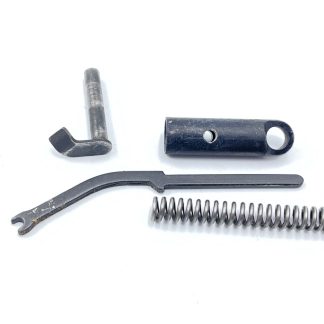 Ruger P85 9mm pistol parts, hammer pivot, strut, spring, and seat