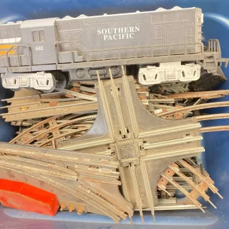 Model "Southern Pacific" Train with Lot of Tracks