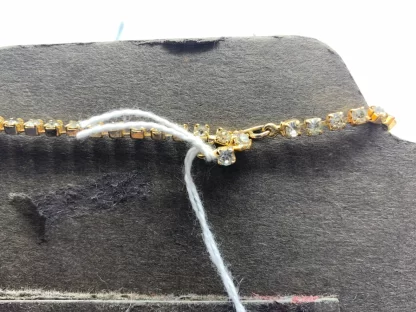 Vintage Costume Jewelry necklace with stand - Image 3