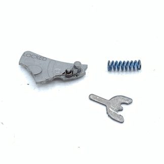 Smith & Wesson 317-3 22LR pistol parts: arm, clip, spring