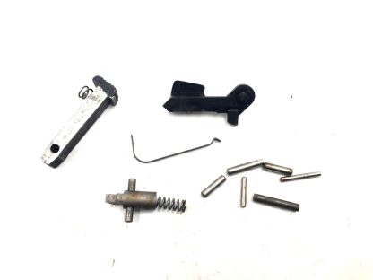 Jimenez JA-22, 22LR Pistol Parts:  Mag Catch, Safety, Lever, Springs, Pins - Image 2