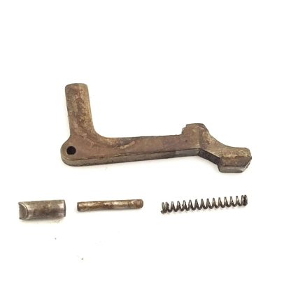 J. C. Higgins 583.1 12ga, Shotgun Part.  Lever w/ Pin, Carrier Spring w/ Plunger - Image 2