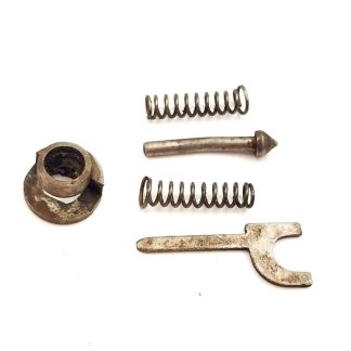 J. Stevens 107B, 12ga Shotgun Part. Stop Bolt Spring w/ Plunger, Top Snap Spring w/ Plunger, Seat
