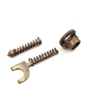 J. Stevens 107B, 12ga Shotgun Part. Stop Bolt Spring w/ Plunger, Top Snap Spring w/ Plunger, Seat - Image 5