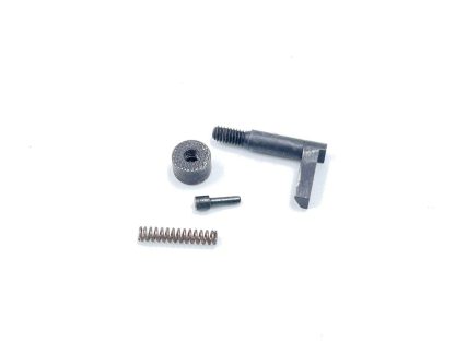 Smith and Wesson 39-2 9mm, pistol parts, mag. catch, spring, plunger, and nut