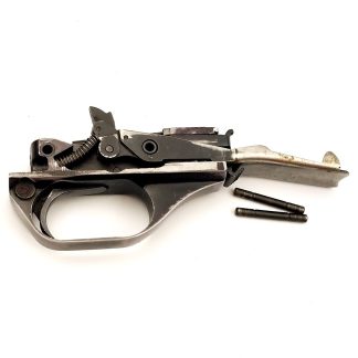 Ithaca 51 Featherlight, 12ga Shotgun Part. Trigger Housing (metal) w/ Pins