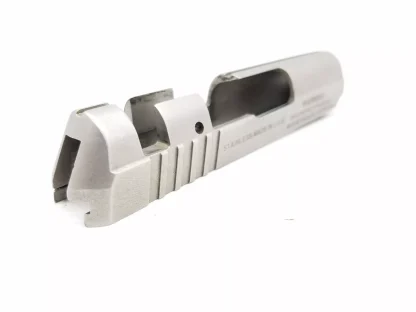 AMT Double Action Removable Bolt Style 380 ACP Pistol Parts: Slide Stainless - Image 2