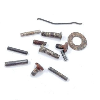 CDM .22 Short, revolver parts, pins, screws, and washer