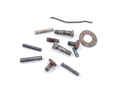 CDM .22 Short, revolver parts, pins, screws, and washer