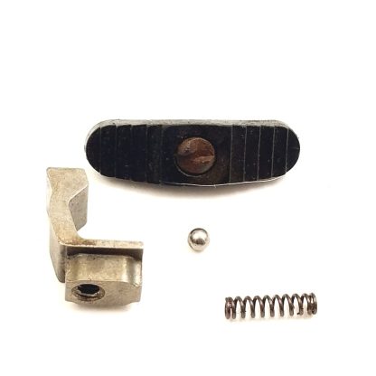 Mossberg 500A 12ga, Shotgun Part. Safety, Button, Plate, Ball, Spring, Screw
