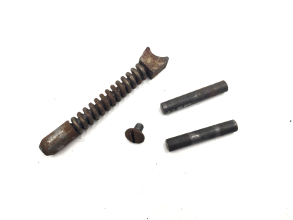 Stevens 107 B 16 Gauge, Shotgun Parts: Mainspring Plunger, Pins, Screw - Image 2