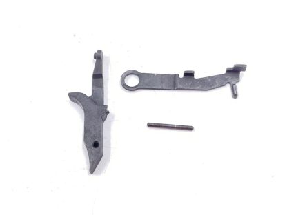 Smith and Wesson 422 22LR pistol parts, mag catch, mag safety lever, and pin