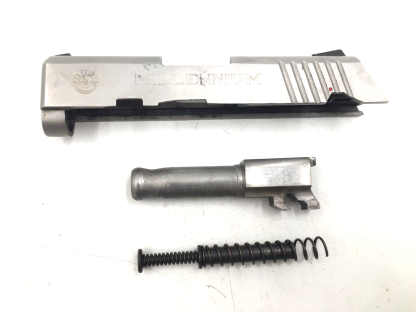 Taurus PT 140 .40 S&W, Pistol Parts: Slide, Barrel, Recoil Guide-bore has good rifling and should clean to bright - Image 8