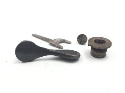 Stevens 94 Series P 410 Gauge, Shotgun Parts: Top Snap, Sleeve, Plunger, Screw - Image 4