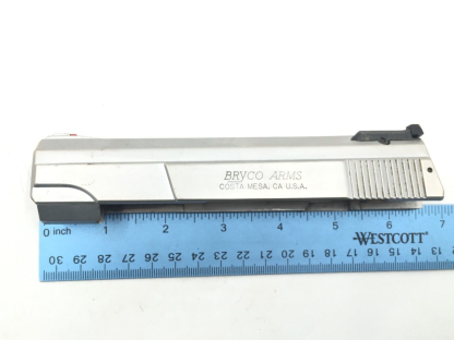 Bryco Jennings Nine CA 9mm, Pistol Parts: Slide with Firing Pin, Takedown, Spring - Image 3