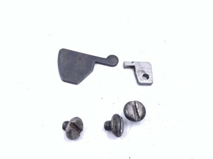 Bryco Jennings Nine 9mm pistol parts: trigger disconnector, lever, screws