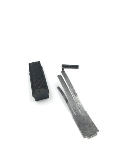 Kimber Custom II 1911 45 acp, pistol parts, mainspring housing (plastic), pin, and spring