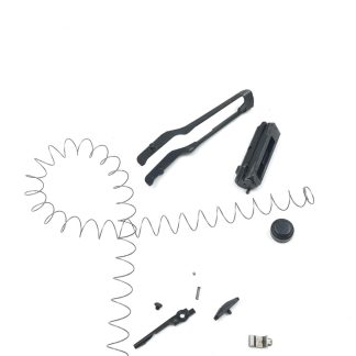 Mossberg 500 12 gauge, shotgun parts, bolt, ejector, elevator, safety button, stop, spring, ball, magazine spring, follower