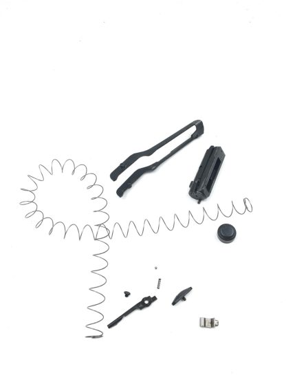 Mossberg 500 12 gauge, shotgun parts, bolt, ejector, elevator, safety button, stop, spring, ball, magazine spring, follower