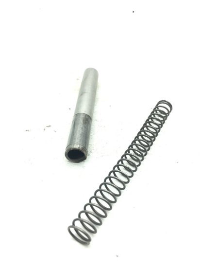 Bryco Jennings Nine 9mm, Pistol Parts, Barrel, Recoil Spring. Bore has good rifling but needs cleaned