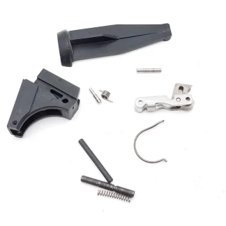 Smith & Wesson 40VE 40 Cal Pistol Parts: Housing, Lever, Plug, Pins, & Spring