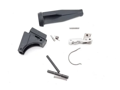 Smith & Wesson 40VE 40 Cal Pistol Parts: Housing, Lever, Plug, Pins, & Spring