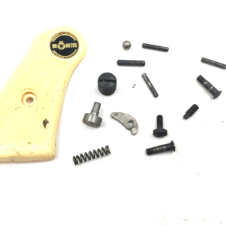 Rohm Rohm-10 .22 Short, Revolver Parts: Right Grip, Lever, Pins, Springs