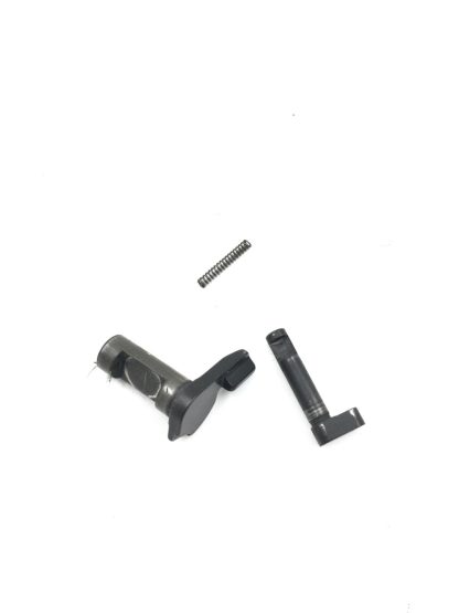 Beretta 92FS 9mm, pistol parts, disassembly lever, button, and spring - Image 5