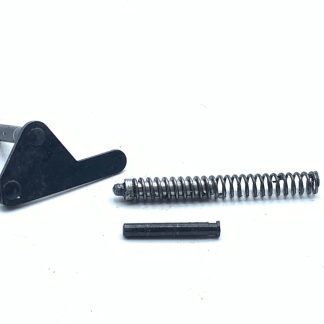 Smith & Wesson 39-2 9mm pistol parts: sideplate, plunger, spring, pin