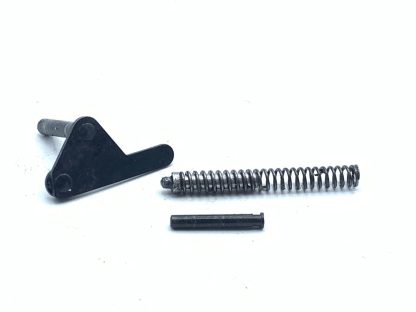 Smith & Wesson 39-2 9mm pistol parts: sideplate, plunger, spring, pin
