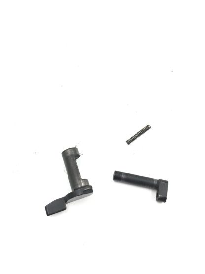 Beretta 92FS 9mm, pistol parts, disassembly lever, button, and spring - Image 2