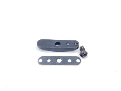 Mossberg 500A 12ga. shotgun parts, safety button, plate, and screw - Image 3