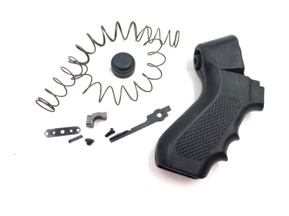 Mossberg 500 A 12 Gauge, Shotgun Parts: Grip, Ejector, Mag Spring, Lever, Plate, Screws