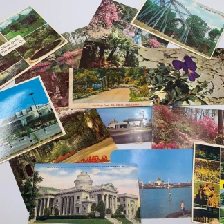 Share Vintage Collection of Alabama, Georgia, & Arkansas Postcards- set of 15 unused