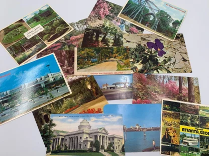 Share Vintage Collection of Alabama, Georgia, & Arkansas Postcards- set of 15 unused