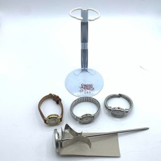 thermometer, 3 watches, & stand