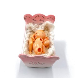 Vintage Tea Bag Cradle with BabyVintage